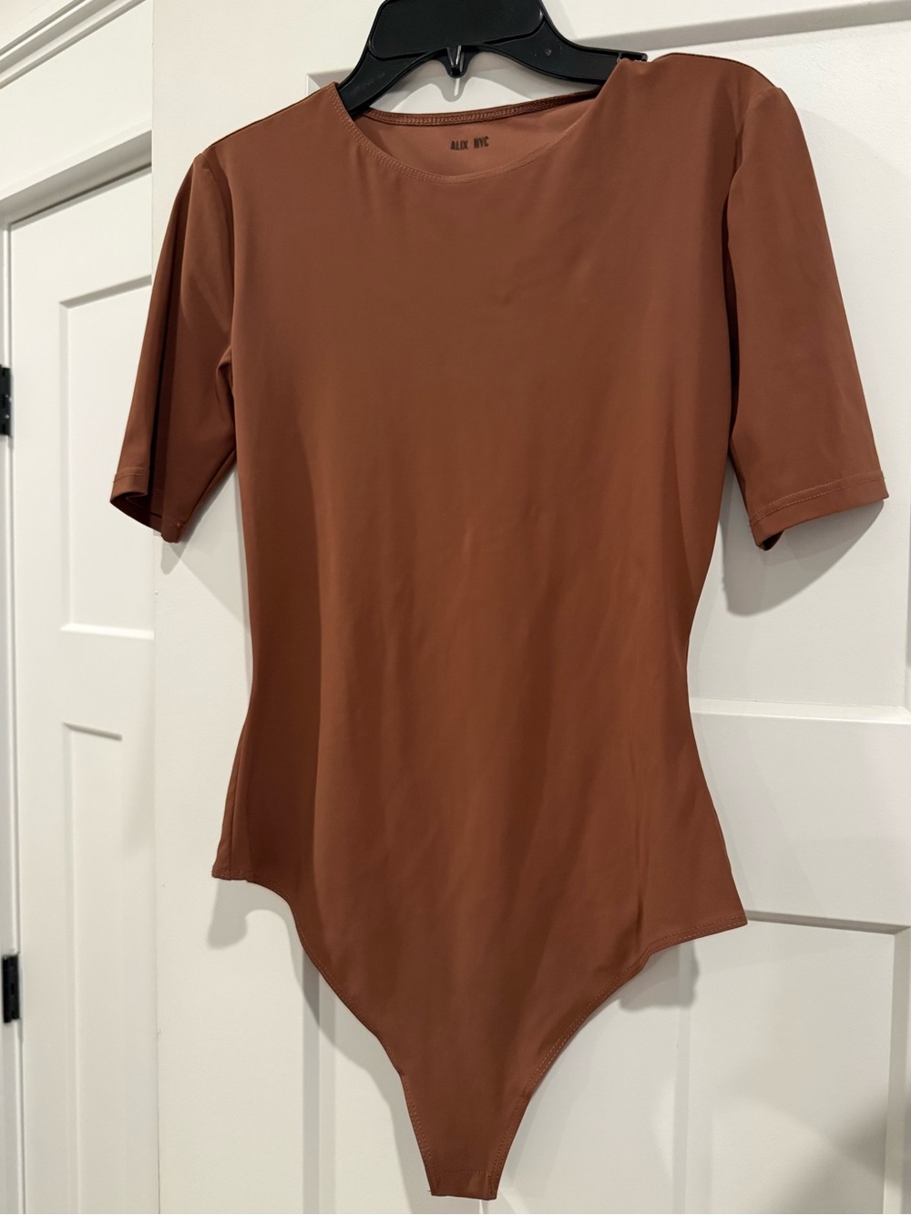 Alix NYC Brown Short-Sleeve Bodysuit